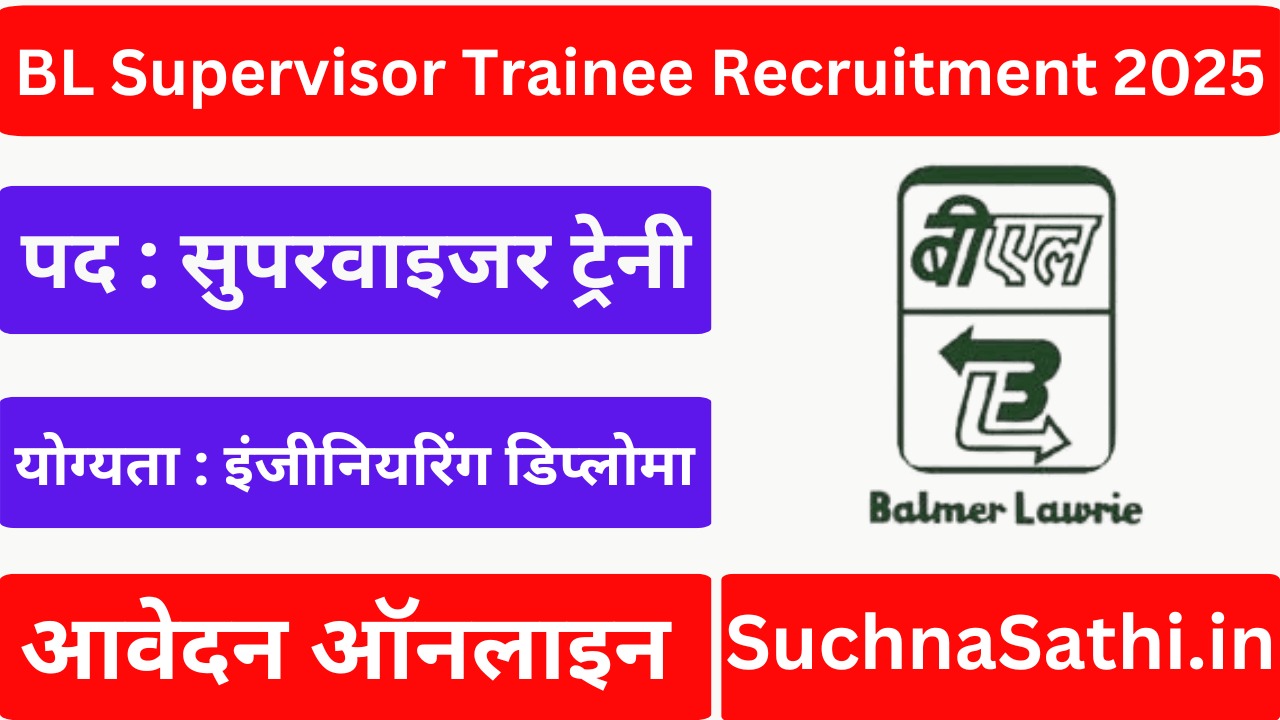 BL Supervisor Trainee Recruitment 2025