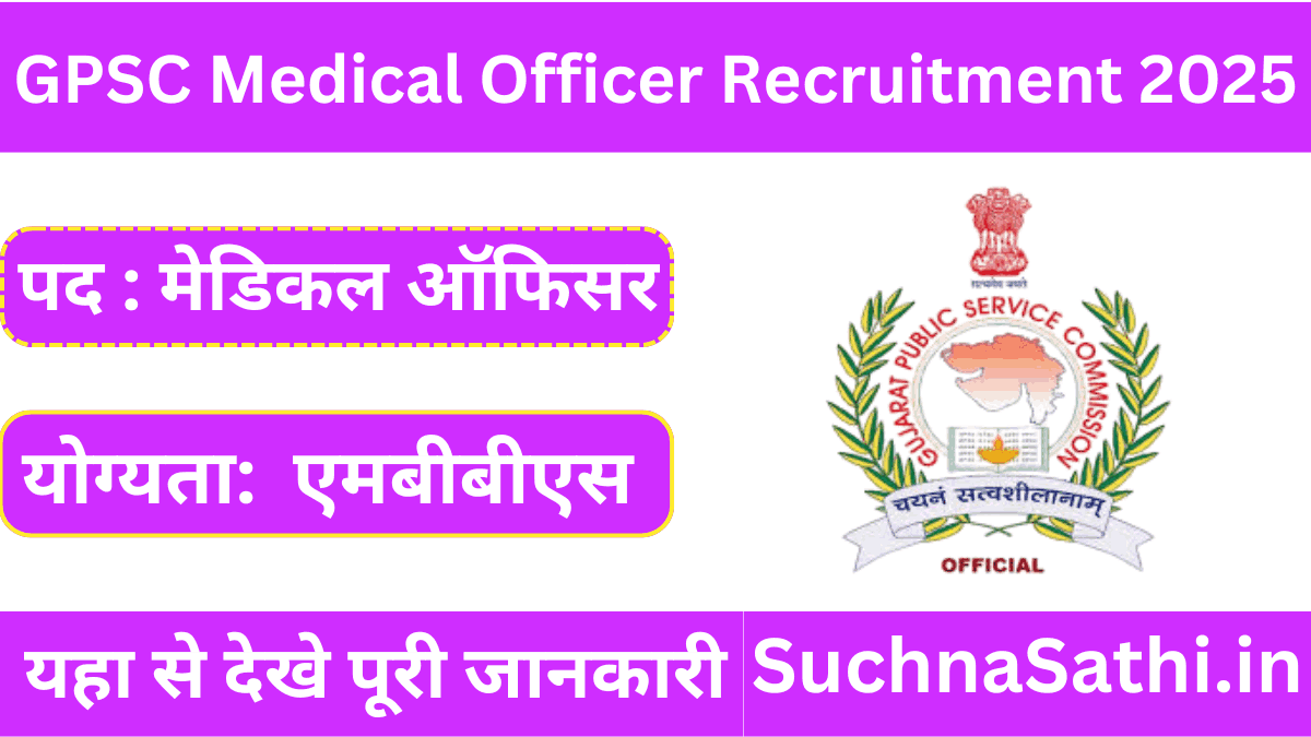 GPSC Medical Officer Recruitment 2025